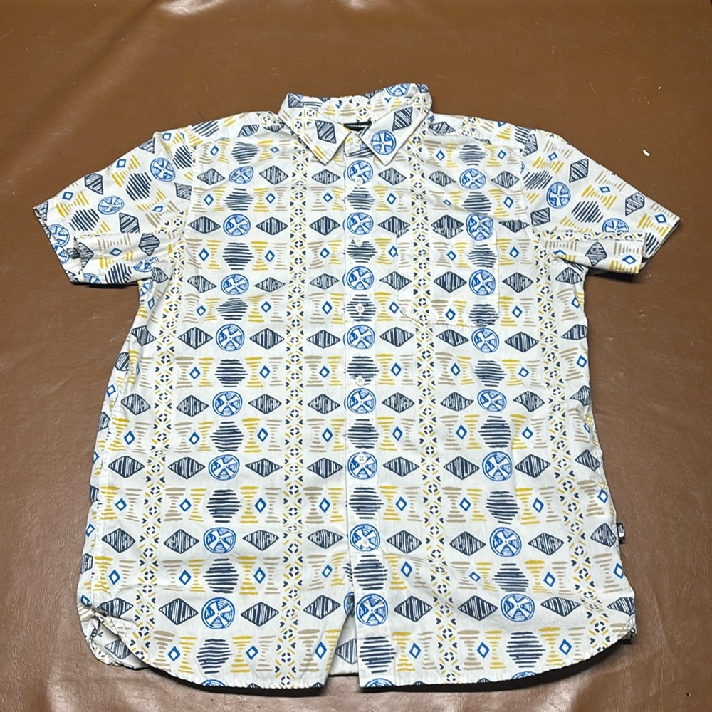 XL north face 100% cotton casual button down shirt